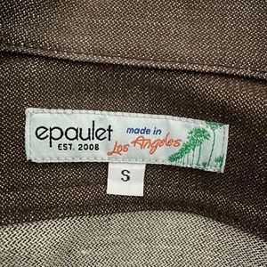 Epaulet button up heavy weight canvas shirt. NWOT